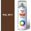 Sprej hnedý lesklý 400ml, odtieň RAL 8011 farba orechovo hnedá lesklá, Schuller Ehklar, farby v spreji PRISMA COLOR 91331