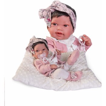 Antonio Juan Realistické bábätko holčička Pipa s mašlí