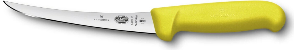 Victorinox 5.6618.15M kuchynský nôž Fibrox vykosťovací safety grip 15 cm žltý