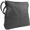 Barebag Praktická veľká dámska crossbody kabelka 47-MH tmavo šedá