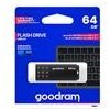 Goodram USB flash disk, USB 3.0, 64GB, UME3, čierny, UME3-0640K0R11, USB A, s krytkou