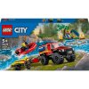 LEGO® City: 4x4 Hasičské auto s záchranným člnom (60412)