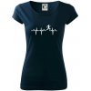 EKG bežec - muž - Dámske tričko Pure - 2XL ( Tmavomodrá (veľmi tmavá - skoro čierna) )