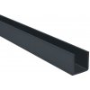 Uchytávací U profil pre PUR panel 3cm, RAL 7016 antracitový