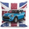 Sablio Vankúš Mini sedan Britská vlajka - 60x60 cm