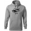 Still Plays With Planes - Mikina pánska Cape s kapucňou - 4XL ( Tmavosivý melír )