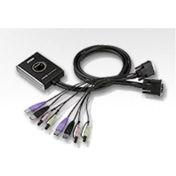 Aten CS-682-AT 2-Port USB DVI KVM Switch, Audio 2.1, Remote port selector (1,8m)