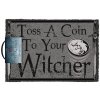 CurePink Netflix The Witcher Zaklínač Toss A Coin Šedá 60 x 40 cm
