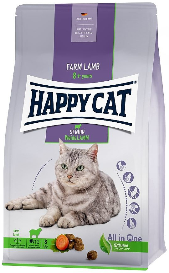 HAPPY CAT Senior s jahňacím mäsom 4 kg
