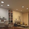 Paulmann Areo ZigBee CCT hranatý čierny 17,5x17,5cm - 79966