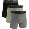 Under Armour Pánske boxerky Perf Cotton 6in 3Pack Green S