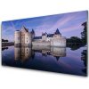 Obraz na skle Hrad voda architektúra 100x50 cm