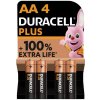 Duracell Plus AA 4ks LR6/MN1500
