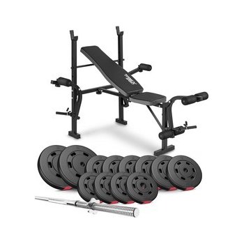 Hop-Sport Nakládací činkový set PREMIUM 69kg s lavicou TX-055 od 203 € -  Heureka.sk