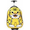 Detský 3D kufor na kolieskach 27 l - tiger