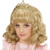 Dievčenská princeznovská parochňa s korunkou blondína