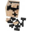 3D Hlavolam drevená kocka Brain Teaser, 52 ks