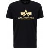Pánske tričko Alpha Industries Basic Big Logo Carbon – čierne/zlaté