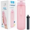 Sklenená filtračná fľaša Wessper ActiveMax 0,68l ružová + 1x Vodný filter