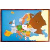 Montessori Puzzle Mapa Európy, 59 x 40 cm