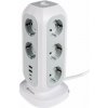 Predlžovací kábel, stojatý, 11 zásuviek, 2xUSB A, 2xUSB C, VERBATIM EUPT 01