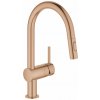 Grohe Minta - Drezová batéria s vyťahovacou spŕškou, kefovaný Warm Sunset 32321DL2