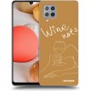 Picasee silikónový prehľadný obal pre Samsung Galaxy A42 A426B - Wine not