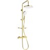 MEXEN/S - KT05 sprchový stĺp s termostatickou batériou, zlato / biela 771500593-50