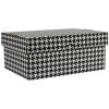 EMBA Krabica Kohútia stopa Čierna 22x15,5x10cm TYP TDV