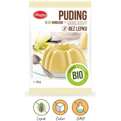 Amylon Bio Puding bez lepku Vanilkový 40 g