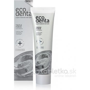 Ecodenta Extra Triple effect zubná pasta bieliaca (s bielym ílom, propolisom a Teavigo) 100 ml