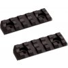 ASG ASG kovová RIS lišta M-RAIL pre M-LOK, 5 slots / 60 mm (2 kusy) - Čierna