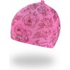 Little Angel Čiapka šmyk naťahovacia TLAČ Outlast ® Ružová pivonky Veľ. 3 (42 - 44 cm)