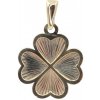 Zlatý prívesok štvorlístok OP082 (585/1000) 0.7 g