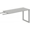 OFFICE PRO s.r.o. HOBIS prídavný stôl do uhla - UE O 1400 RU, hĺbka 60 cm, šedá