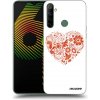 Picasee silikónový čierny obal pre Realme 6i - Veľké srdce