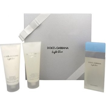 Dolce & Gabbana Light Blue Woman EDT 100 ml + sprchový gél 100 ml + telové mlieko 100 ml darčeková sada