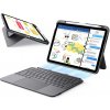 ESR - Flex Keyboard Case klávesnicové puzdro pre iPad Air 4 (2020) / Air 5 (2022) / Air 11 (2024) / Air 11 (2025) - tmavosivé