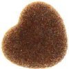 Nos srdíčko hnědé plyšové 12 mm