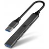 Connect IT USB-A hub (1x USB-A 3.0, 3x USB-A 2.0), externý - antracitová