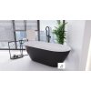 Besco MOYA B&W MATT voľne stojaca vaňa z liateho mramoru 160 x 70 cm #WMMC-160MKW
