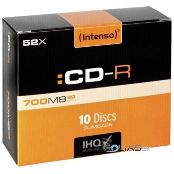 Intenso CD-R 700MB 52x, 10ks