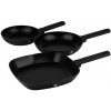BERLINGERHAUS Sada panvíc s titánovým povrchom 3 ks Matte Black Collection steak