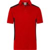 James & Nicholson Polokošile Strong JN 1826, krátký rukáv, pánská COT02182687613-red/black 3XL Červená/černá