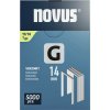 Spony z plochého drôtu G typ 11 14mm 5000 ks Novus Tools 042-0769 Rozmery (d x š) 14 mm x 10.6 mm; 042-0769