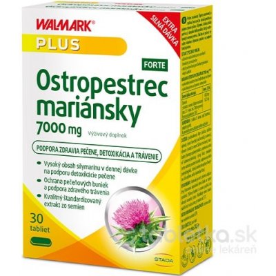 WALMARK Ostropestrec mariánsky 7000mg FORTE 30tbl