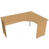 kancelársky stôl ergo ľavý 160x120 cm - GEV 60 L buk