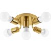 Toolight Toolight, kovové stropné svietidlo 5xE27 APP708-5C, zlatá, OSW-05207