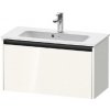 Duravit Ketho.2 - Umývadlová skrinka, 44x81x39 cm, 1 zásuvka, lesklá biela K25056022220000
