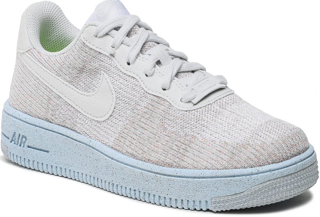 Nike AF1 Crater Flyknit GS DH3375 101 Sivá